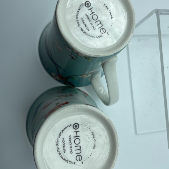 Target Home coffee/tea mug cups ,Birds sitting on a 🍒 blossom tree 🌳 very cute - Picture 4 of 4